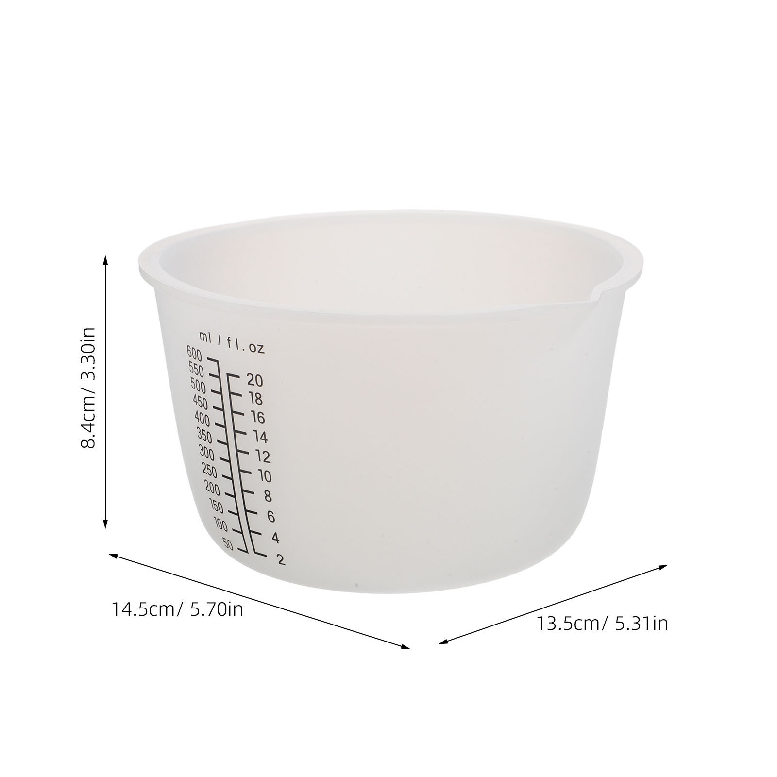 3Pcs Silicone Resin Pouring Cu - огляд і ціна Mixing Cup Silicone