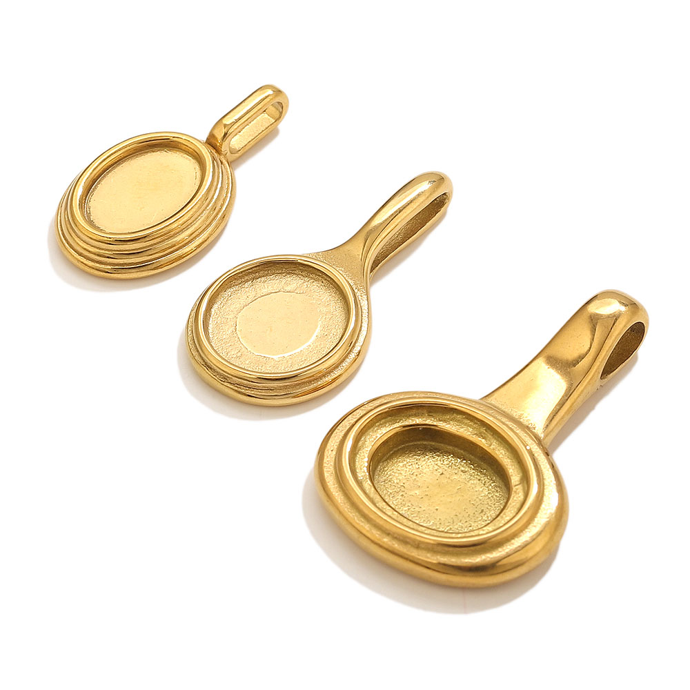 5pcs Stainless Steel Round Ova - огляд і ціна Resin Craft Supplies