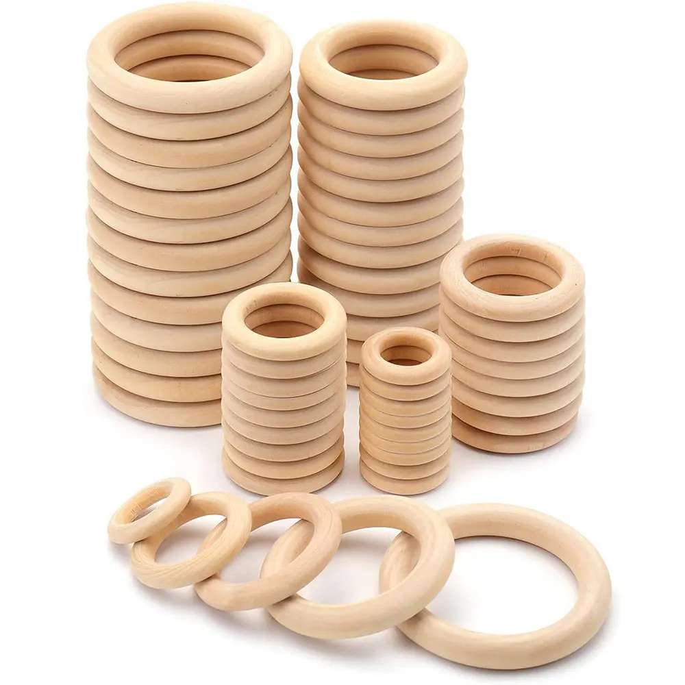 Unfinished Solid Wooden Rings  - огляд і ціна Wood Ring Blank