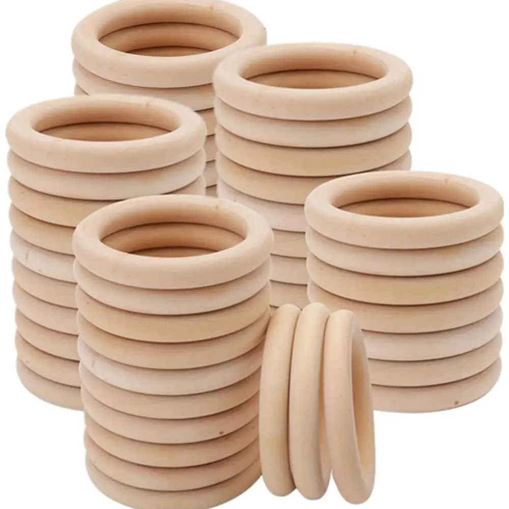 Unfinished Solid Wooden Rings  - огляд і ціна Wood Ring Blank