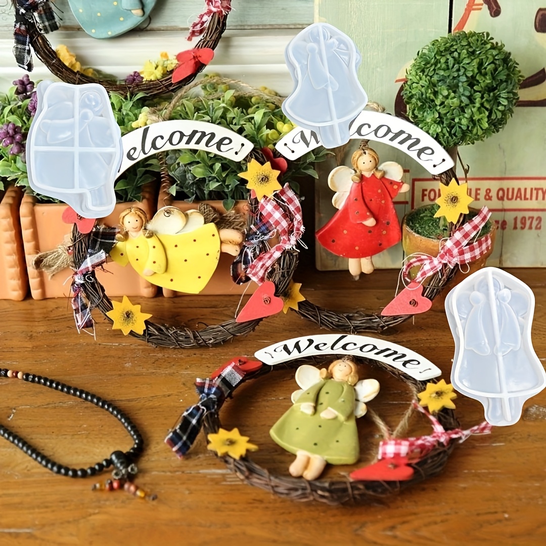 4pcs Angel Pendant Mold, Resin - огляд і ціна Resin Craft Ideas