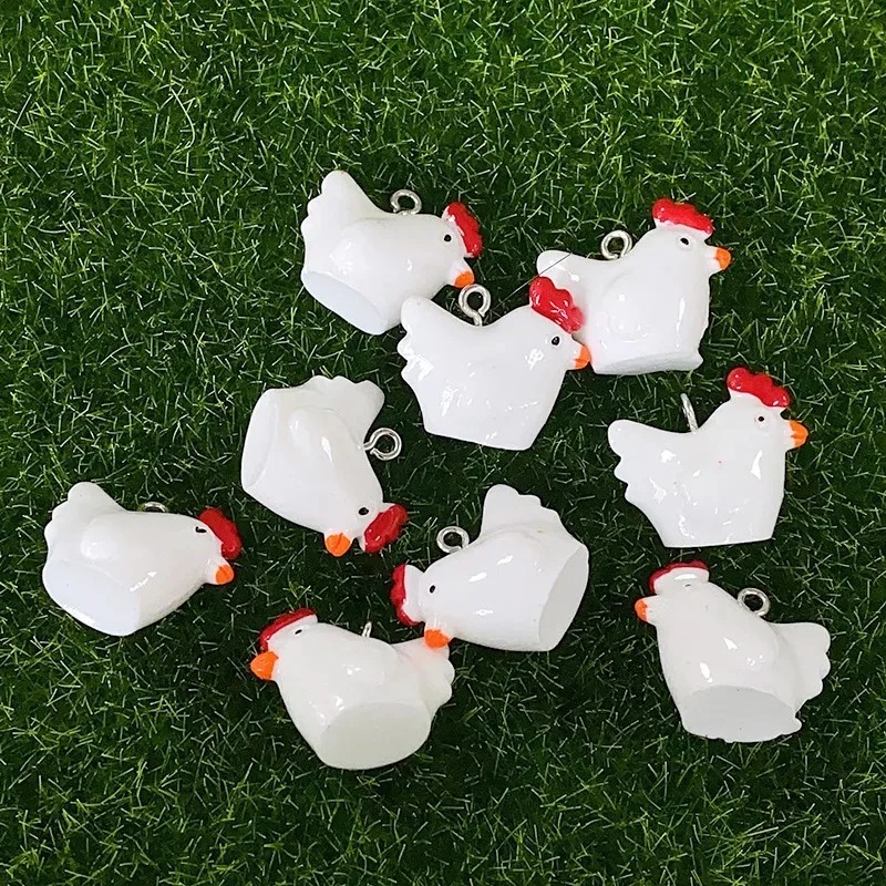 10Pcs Cute Mini 3D Chicken Res - огляд і ціна Resin Craft Supplies