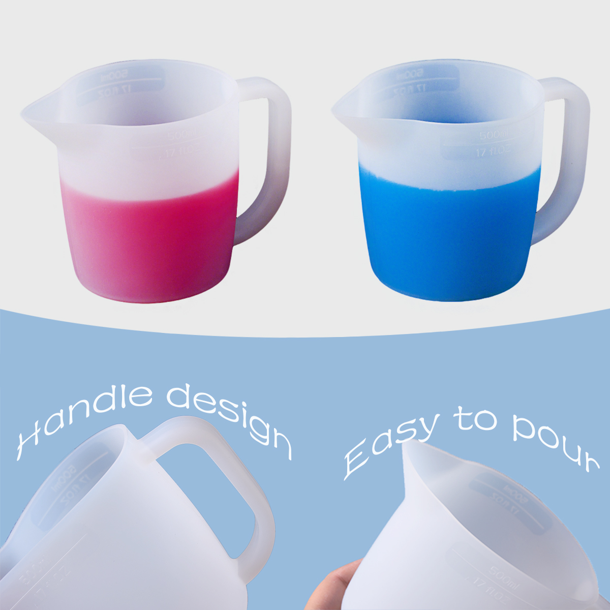 500ML Silicone Measuring Cup w - огляд і ціна Mixing Cup Silicone