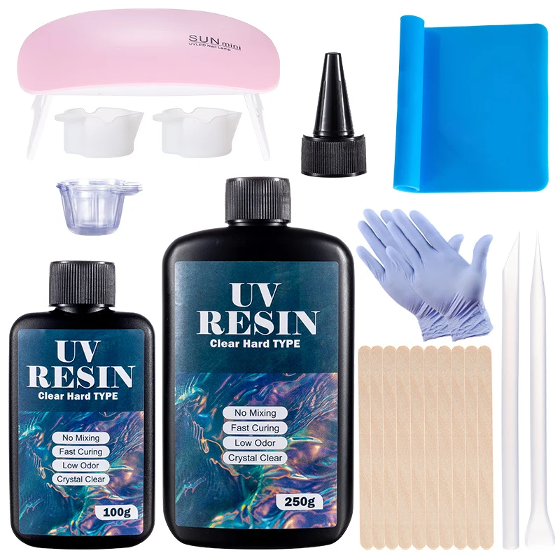 Hard UV Resin Glue Kit Fast Cu - огляд і ціна Epoxy Uv Resin Kit