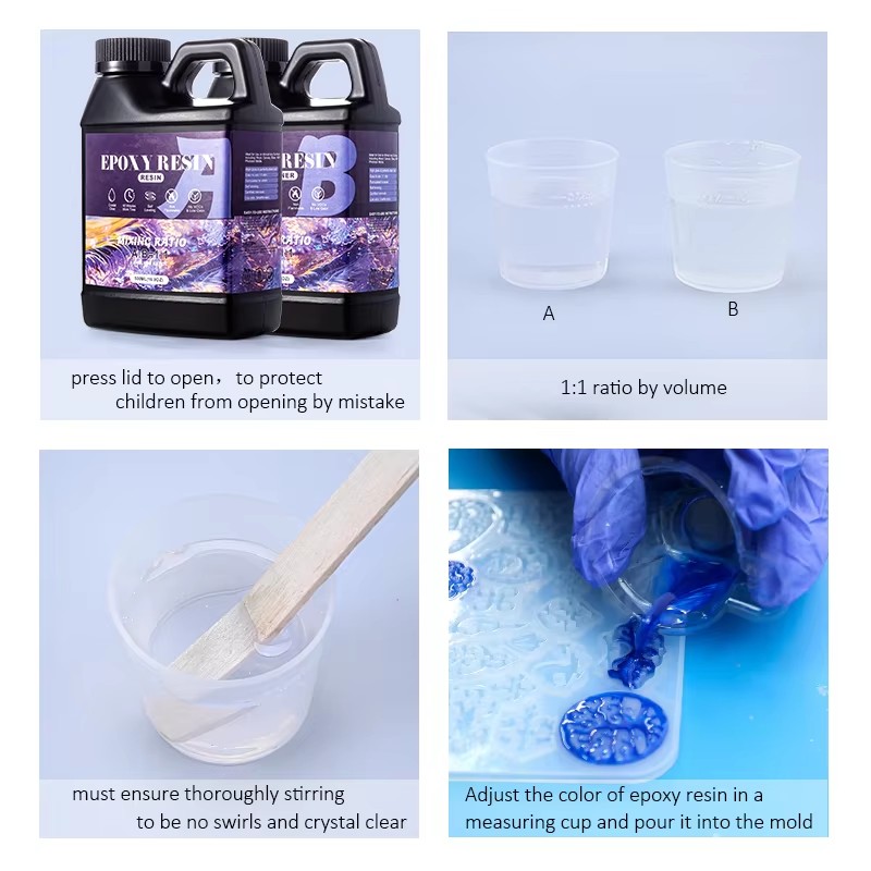 Easy Mix 1:1 Epoxy Resin Kit C - огляд і ціна Gold Foil Flakes