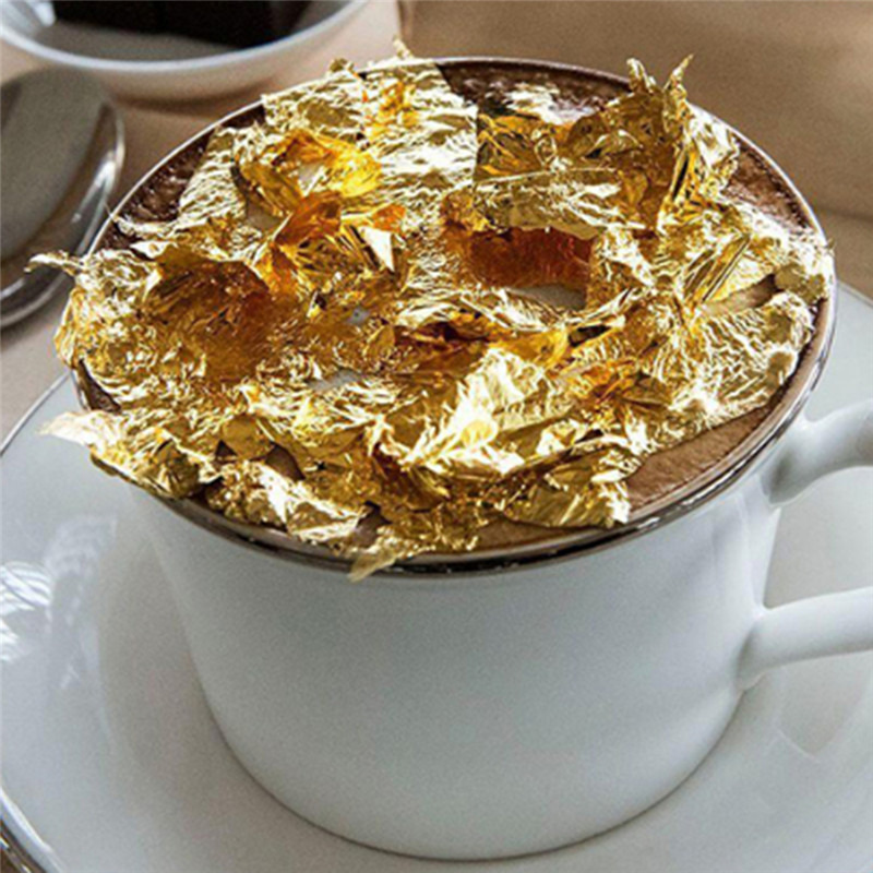100 Pcs Sheets Pure 24K Gold F - огляд і ціна Gold Foil Flakes