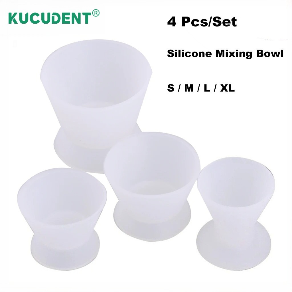 4Pcs/Set Dental Silicone Cup F - огляд і ціна Mixing Cup Silicone