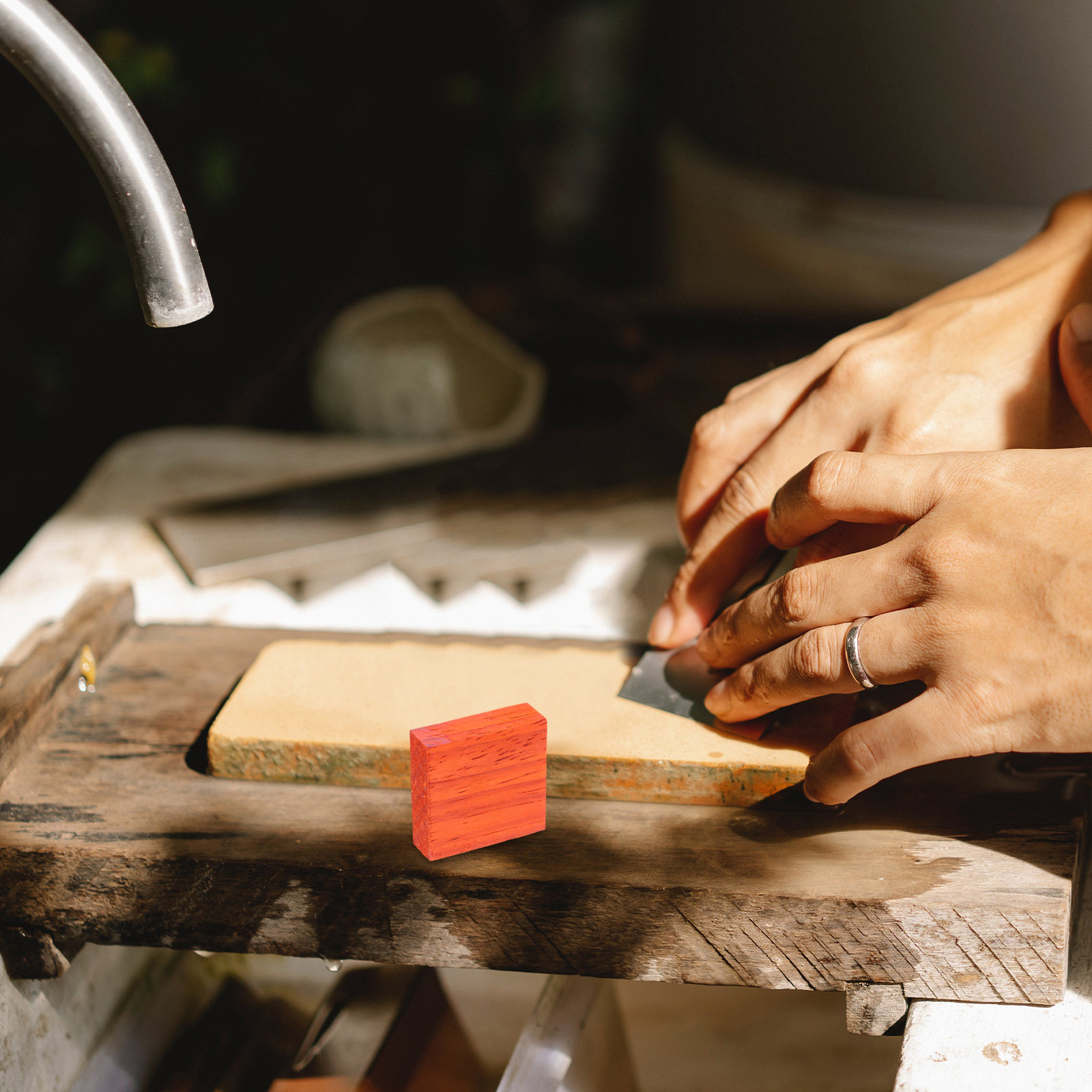4Pcs Handmade Wooden Rings DIY - огляд і ціна Wood Ring Blank