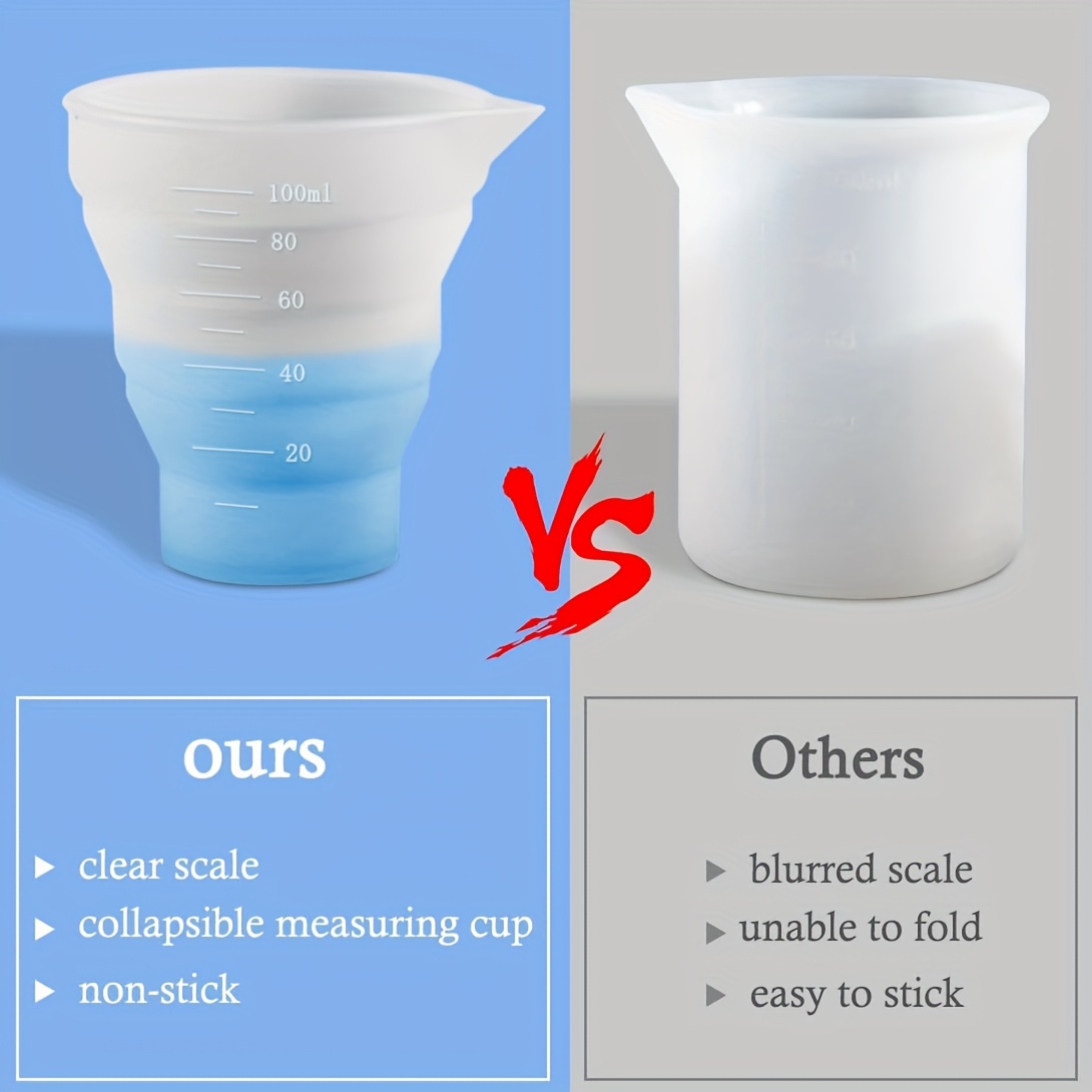 50-500ml Foldable Silicone Mea - огляд і ціна Mixing Cup Silicone
