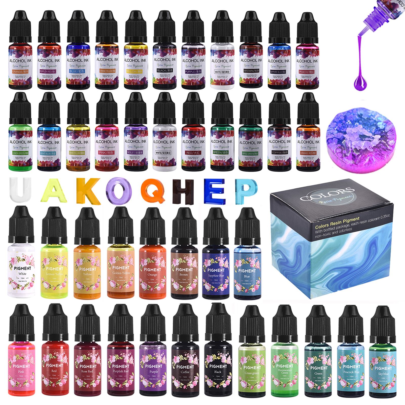1 Set Resin Pigment Kit Art In - огляд і ціна Resin Pigment Set