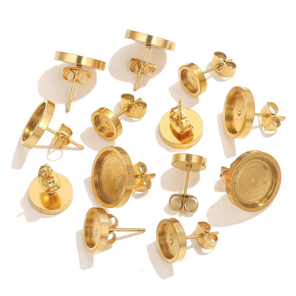 10pcs Stainless Steel Gold Ear - огляд і ціна Resin Jewelry Kit